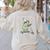 Off To Teach English Scooter Frog ESL Teacher Literature Women's Sweatshirt Back Print Sand