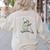 Off To Teach Preschool Pre-K Teacher Back To School Frog Women's Sweatshirt Back Print Sand