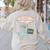 Oh Hello Kindergarteners Shirt Cute Pigeon Teacher Tee Women's Sweatshirt Back Print Sand