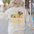 One Thankful Substitute Teacher Turkey Leopard Thanksgiving For Men Women Women's Sweatshirt Back Print Sand