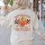 One Thankful Teacher Thanksgiving Retro Groovy Fall Teachers Women's Sweatshirt Back Print Sand