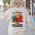 One Thankful Teacher Thanksgiving TurkeyCute Pencil Women's Sweatshirt Back Print Sand