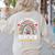 Hispanic Heritage Month One Thankful Teacher Rainbow Women's Sweatshirt Back Print Sand