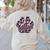 Panthers Paw Print Leopard Maroon Panther Pride Teacher Women's Sweatshirt Back Print Sand Panthers Paw Print Leopard Maroon Panther Pride Teacher Women's Sweatshirt Back Print Sand