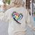 Para Heart Teacher Paraprofessional Paraeducator Men Women Women's Sweatshirt Back Print Sand Para Heart Teacher Paraprofessional Paraeducator Men Women Women's Sweatshirt Back Print Sand