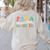 Para Paraprofessional Dream Crew Team Back To School Teacher Women's Sweatshirt Back Print Sand