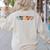 Paraprofessional Teacher Hearts Back To School Teach Rainbow Men Women Kids Women's Sweatshirt Back Print Sand Paraprofessional Teacher Hearts Back To School Teach Rainbow Men Women Kids Women's Sweatshirt Back Print Sand