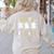 Pas De BOO-Rée Ghost Ballet Dancer Halloween Dance Teacher Women's Sweatshirt Back Print Sand Pas De BOO-Rée Ghost Ballet Dancer Halloween Dance Teacher Women's Sweatshirt Back Print Sand