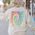 PE Teacher Phys Ed Tie Dye Physical Education Appreciation Women's Sweatshirt Back Print Sand