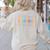 PE Teacher Vintage Retro Groovy Physical Education Teacher Women's Sweatshirt Back Print Sand PE Teacher Vintage Retro Groovy Physical Education Teacher Women's Sweatshirt Back Print Sand