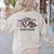 Peace Love Coffee Science Teacher Women's Sweatshirt Back Print Sand Peace Love Coffee Science Teacher Women's Sweatshirt Back Print Sand
