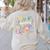 Pre-K Crayons & Curiosity Preschool Teachers Life Tie Dye Women's Sweatshirt Back Print Sand