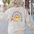 PreK Dream Team Leopard Rainbow Teacher Squad Back To School Women's Sweatshirt Back Print Sand