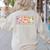 Preppy Goose Teacher Trick Or Teach Halloween Teacher Goose Women's Sweatshirt Back Print Sand Preppy Goose Teacher Trick Or Teach Halloween Teacher Goose Women's Sweatshirt Back Print Sand