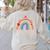 Pretty YOU MATTER Rainbow Positive Message Teachers Kids Women's Sweatshirt Back Print Sand Pretty YOU MATTER Rainbow Positive Message Teachers Kids Women's Sweatshirt Back Print Sand