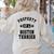 Property Of Boston Terrier Boston Terrier Shirt Women's Sweatshirt Back Print Sand