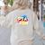 PTA Crew Back To School Volunteer Board Mom Parent Teacher Women's Sweatshirt Back Print Sand