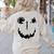 Pumpkin Artist Halloween Art Teacher Women's Sweatshirt Back Print Sand