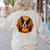 Pumpkin Boston Terrier Costume On Boston Terrier Halloween Women's Sweatshirt Back Print Sand