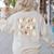 Pumpkin Pi Math Teacher Geek Women's Sweatshirt Back Print Sand