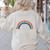 Rainbow Math Equation Teacher Nerd Retro LGBT Gay Pride Flag Women's Sweatshirt Back Print Sand