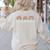 Rainbow Parents As Teachers Early Childhood Educator PAT Women's Sweatshirt Back Print Sand