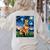 Red Heeler Starry Night Cattle Dog Colorful Art By Aja For Men Women Girls Kids Women's Sweatshirt Back Print Sand
