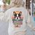 Retro Boston Terrier Dad Women's Sweatshirt Back Print Sand