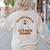 Retro You Can't Scare Me I'm A Math Teacher Cute Ghost Women Women's Sweatshirt Back Print Sand