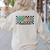 Retro Checkered Music Therapist Squad Music Therapy Teacher For Men Women Women's Sweatshirt Back Print Sand Retro Checkered Music Therapist Squad Music Therapy Teacher For Men Women Women's Sweatshirt Back Print Sand