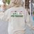 Retro Christmas Snowman FCS Teacher Family Consumer Science Women's Sweatshirt Back Print Sand