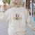Retro ESL Teacher Teach Multilingual Learners Team Women's Sweatshirt Back Print Sand