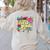 Retro First Grade Teacher Disco Ball Coquette Back To School Women's Sweatshirt Back Print Sand Retro First Grade Teacher Disco Ball Coquette Back To School Women's Sweatshirt Back Print Sand