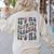 Retro IT'S ME Hi I'm The TEACHER Groovy Testing Squad Pink Women's Sweatshirt Back Print Sand