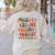 Retro PE Teacher What Are We Doing Today School Coach Women Women's Sweatshirt Back Print Sand