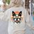 Retro Sunset Sunglasses Boston Terrier Boston Bull Bostie Women's Sweatshirt Back Print Sand