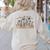 Retro Vintage Floral Principal Shirt For Women Teachers Day Women's Sweatshirt Back Print Sand