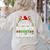 Santa's Favorite Dance Teacher Shirt Christmas Pajama Women's Sweatshirt Back Print Sand