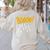 Scary Key Signature Boo Music Halloween Musician Teacher Men Women Women's Sweatshirt Back Print Sand