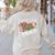 Second Grade Teacher Leopard Pencil 2nd Grade Women Teacher Women's Sweatshirt Back Print Sand