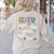 Show Your Work Math Teacher First Day Back To School Women's Sweatshirt Back Print Sand
