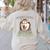 Siberian Husky Professional Human Trainer Women's Sweatshirt Back Print Sand