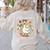 Silly Goose Teachers Club Cozy Fall Teacher Women's Sweatshirt Back Print Sand