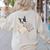 Sleepy Boston Terrier Pajama Men Women Kids Women's Sweatshirt Back Print Sand