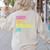 Sorry Can't Pickleball Bye Teacher Student Sport Women's Sweatshirt Back Print Sand Sorry Can't Pickleball Bye Teacher Student Sport Women's Sweatshirt Back Print Sand