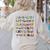 SPANISH ALPHABET MAESTRA SPANISH TEACHER Women's Sweatshirt Back Print Sand SPANISH ALPHABET MAESTRA SPANISH TEACHER Women's Sweatshirt Back Print Sand