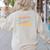Spanish Teacher Dual Language Bilingual Teacher Cute Preppy Women's Sweatshirt Back Print Sand