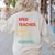 Sped Teacher Man Myth Legend Women's Sweatshirt Back Print Sand