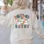 Spooky Ghost PE Teacher Squad Physical Education Halloween Women's Sweatshirt Back Print Sand