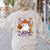 Spooky Para Crew Ghost Halloween Paraprofessional Teacher Women's Sweatshirt Back Print Sand